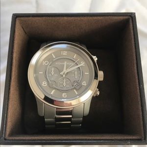 Michael Kors Silver & Gray Runway Watch